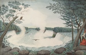 Niagara Falls van boven, ca. 1766